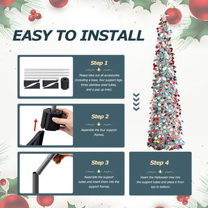 Árbol de Navidad de Lentejuelas Coloridas de 1.5 m para Decoración Navideña <span class=keywords><strong>en</strong></span> Interiores - Product Image 4