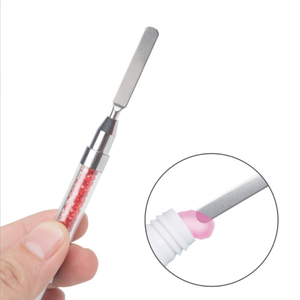 Ensemble de stylos pousse-cuticules et pinceaux à ongles 2-en-1 avec manche diamanté, outil de manucure pour la peinture au gel, idéal pour les salons - Product Image 2