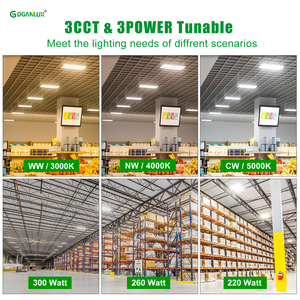 Lumière linéaire industrielle haute baie 300W en aluminium 150LM/W DLC ETL répertoriée IP65 garantie de 5 ans pour les garages d'ateliers intérieurs et extérieurs - Product Image 5