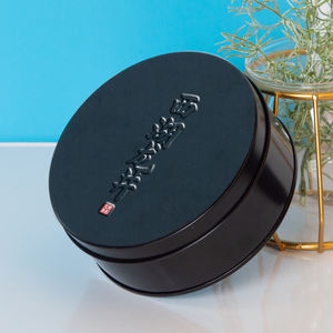 Scatola di latta del metallo della torta del biscotto delle scatole di latta rotonde del biscotto su ordinazione vuoto del commestibile dell'<span class=keywords><strong>oro</strong></span> - Product Image 5