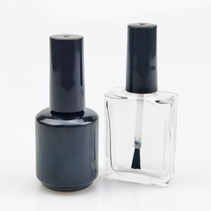 Flacons vides pour vernis à ongles et gel, avec pinceau blanc - Product Image 1