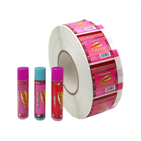 Étiquettes personnalisées en rouleau pour emballages de cosmétiques, bouteilles, bougies et faux cils, en PVC imperméable avec logo de luxe doré à chaud