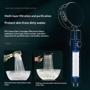 [Vente en gros usine] Ensemble de <span class=keywords><strong>douche</strong></span> de salle de bain filtré, pressurisé, à main, design américain, fixation murale, noir - Product Image 5