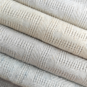 2024 tissu de rideau <span class=keywords><strong>en</strong></span> microfibre effet <span class=keywords><strong>lin</strong></span> blanc tricoté avec du polyester doré <span class=keywords><strong>pour</strong></span> la décoration d'hôtel et de maison à Dubaï - Product Image 2