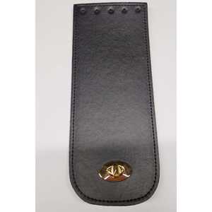 Housse de sac en similicuir noir 25x10cm pour bagages - Product Image 1