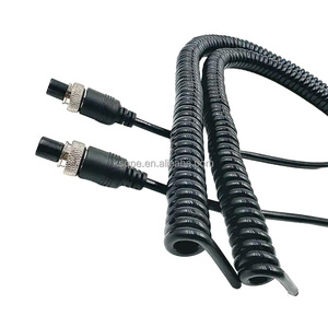 IP65 Waterdichte GX12 2 3 4 5 6-pins Aviation Connector Kabel Opgerolde Kabel Man naar Vrouw Overmolded Verlengkabel - Product Image 1