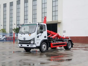 Nouveau camion benne à benne basculante Dongfeng avec compacteur de déchets 8 m³ / camion benne à benne basculante hydraulique à bras de levage - Product Image 2