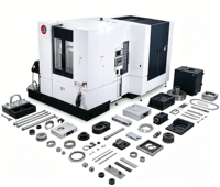 Centre d'usinage CNC monophasé Siemens LK HT-500 de haute qualité, horizontal BT40, garantie 1 an, table 500x500