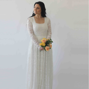 Robe à col carré # 1263 - Product Image 5