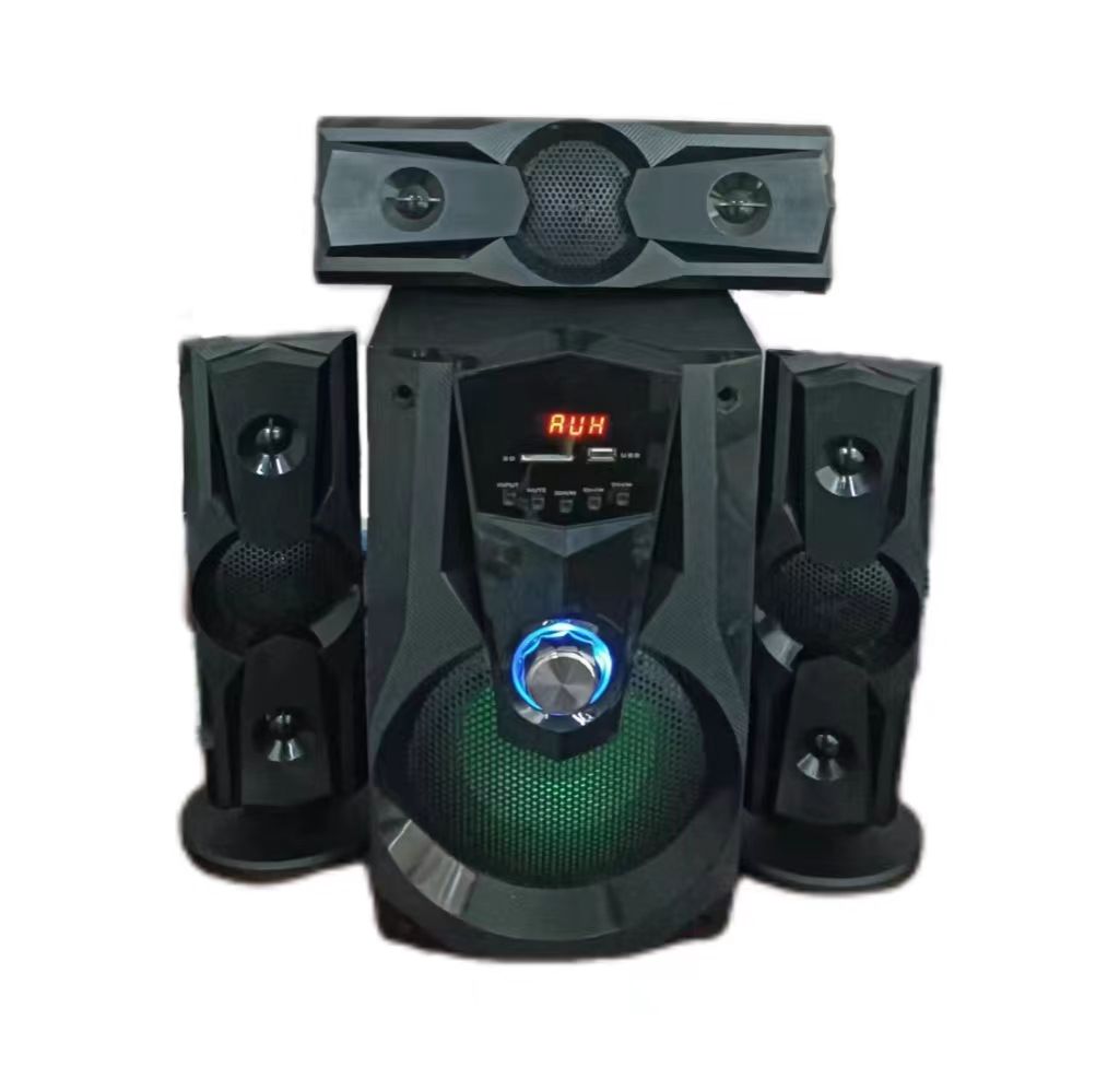 80W HIFI Audio Home Theatre Tower Speaker Remote Controlled Stereo System  for Mobile Phone Party Use