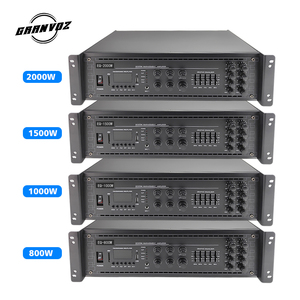 8 khu 3U 800W địa chỉ công cộng hệ thống khuếch đại 3 dòng <span class=keywords><strong>2</strong></span> mic EQ 4ohm Trở kháng vỏ kim loại cho nhà thờ phòng họp Hệ thống loa - Product Image 4