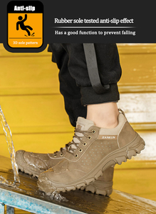 JIANKUN Chaussures <span class=keywords><strong>de</strong></span> sécurité antidérapantes respirantes et confortables pour les travailleurs, personnalisation <span class=keywords><strong>de</strong></span> résistance à l'usure anti-impact anti-crevaison pour hommes - Product Image 4