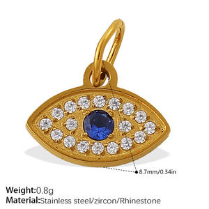 <span class=keywords><strong>Collana</strong></span> Fai-da-te in Acciaio Inossidabile Francese per Donna, con Ciondoli 18K a Forma di Aereo, Corona, Ombrello, Uccello, Coda di Sirena, <span class=keywords><strong>Tartaruga</strong></span>, Simbolo Cristiano, Ideale per Feste - Product Image 6