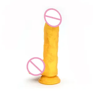 FAAK-G109 सिलिकॉन सिमुलेशन लिंग वयस्क सेक्स खिलौने योनि मालिश छड़ी जोड़ों सेक्स सहायता हस्तमैथुन डिवाइस पुरुष जड़ मोल्ड
