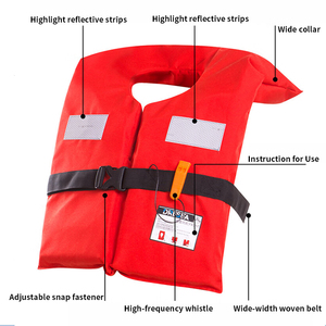 Chaleco salvavidas. Chaleco salvavidas <span class=keywords><strong>rojo</strong></span> de tamaño adulto tipo 75N altamente reflectante para uso <span class=keywords><strong>mar</strong></span>ítimo-Pieza trasera portátil para uso <span class=keywords><strong>en</strong></span> <span class=keywords><strong>el</strong></span> chaleco de <span class=keywords><strong>rescate</strong></span> <span class=keywords><strong>en</strong></span> <span class=keywords><strong>el</strong></span> <span class=keywords><strong>mar</strong></span> - Product Image 3