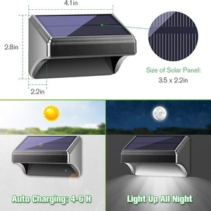 Lampe solaire murale Hua Enxing 2W, haute luminosité, dégradé de sept couleurs, pour extérieur et aménagement paysager - Product Image 3