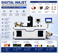 Impresora UV Industrial de Etiquetas en Rollo, Inyección de Tinta Digital, Alta Precisión, Control Inteligente, Alta Velocidad 0-120m/min
