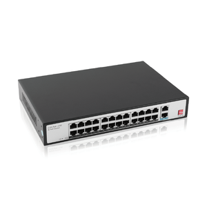 Offre Spéciale Usine directe 24 100Mbps + 2 Gigabit Ethernet Commutateur 250m Distance Max 30W Sortie PoE Commutateur IEEE802.3af/at 300W Alimentation - Product Image 2