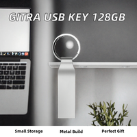 Flashdisk USB Logam Custom 128MB USB 2.0 Memory Stick Hadiah Promosi Pernikahan Pemasok Grosir