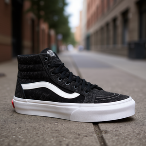 Zapatillas Deportivas Vans Sk8-Hi Decon, Color Negro y Blanco, con Cordones, Punta Redonda, Suela de Goma, Entresuela de EVA Acolchada, para Todas las Temporadas - Product Image 2