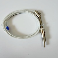 Termopar con resorte de compresión, sonda de temperatura tipo K, sensor de temperatura