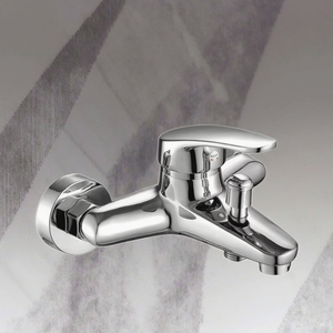 Хромированный Одноручный Термостатический смеситель для ванной - Product Image 1