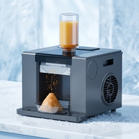 Machine à glace pilée pour desserts chauds, machine à glace en flocons, broyeur de glace en plastique et acier pour usage domestique, extérieur et hôtelier