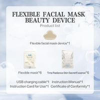 Appareil de beauté micro-courant flexible Lumikitten type masque - Kit de sculpture faciale à domicile (6 ensembles)