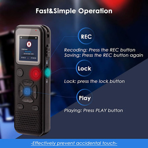 Mini <span class=keywords><strong>enregistreur</strong></span> vocal numérique Aomago Grande capacité de 72 Go Dispositif <span class=keywords><strong>d</strong></span>'enregistrement nouvellement conçu Prend en charge le format audio MP3 et WAV - Product Image 2