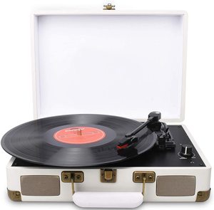 Disque vinyle enregistreur hifi platine tourne-disque avec valise de mode Haut-Parleur Intégré/<span class=keywords><strong>Entrée</strong></span> Aux/<span class=keywords><strong>RCA</strong></span> USB Jouer - Product Image 4