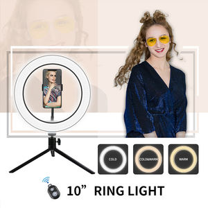 Anillo de Luz LED con trípode para estudio de fotografía, lámpara de anillo con soporte para teléfono, vídeo en vivo, <span class=keywords><strong>Tiktok</strong></span>, <span class=keywords><strong>Aro</strong></span> de Luz para maquillaje - Product Image 5