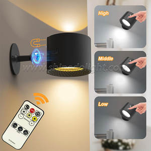 โคมไฟแม่เหล็ก LED แบบหมุนได้อั<span class=keywords><strong>จ</strong></span>ฉริยะ, ที่ยึดข้างเตียงในร่มแบบชาร์จไฟได้สำหรับห้องนอนห้องโถงห้องน้ำ<span class=keywords><strong>ผนัง</strong></span><span class=keywords><strong>ภายใน</strong></span> - Product Image 2
