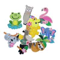 Parche Bordado 3D Termoadhesivo de Animales de Dibujos Animados YONGZHU, Diseño Personalizado para Ropa de Niños, Jeans, Sombreros, Proyectos de Manualidades, Envío Rápido en 7 Días