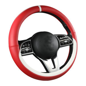 Venta al por mayor ligero transpirable protección solar de moda Universal Multi colores de cuero artificial cubierta del <span class=keywords><strong>volante</strong></span> del coche - Product Image 1