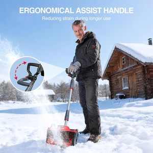 เครื่องเป่าหิมะแบบขับเคลื่อนด้วยตัวเอง 21V <span class=keywords><strong>ส</strong></span>ำหรับงานหนัก ใช้ในเชิงพาณิชย์ ขนาด 12 นิ้ว แบบไร้แปรงถ่าน ได้รับการรับรองมาตรฐาน CE พร้อมแบตเตอรี่ OEM 2 ก้อน (ไม่รวมแบตเตอรี่) - Product Image 5