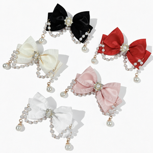 Pasador de Pelo con Borla de Cristal Hecho a Mano, Estilo Francés, Elegante, Estilo <span class=keywords><strong>Corte</strong></span> Real, Dulce Lolita, Accesorios para el Cabello - Product Image 1