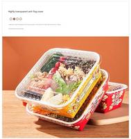 Boîte à hot-dogs aseptique biodégradable et écologique personnalisable en carton ondulé avec poignée gaufrée pour sushis, chips et plus