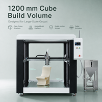 Nouvelle imprimante 3D automatique super grande, volume d'impression de 1,2 mètre, machine industrielle FGF en alliage d'aluminium, outillage de prototypage USB, garantie 1 an