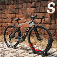 Vélo de gravier électrique en aluminium avec moteur central Bafang M820 250W, cadre en alliage, guidon drop bar, 700C, 11 vitesses GRX