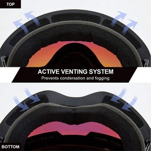 แว่นตาสกีไร้กรอบแบบสองชั้น ป้องกันฝ้าและกันทราย ลดราคาพิเศษ - Product Image 4