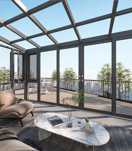 Nuovo Design Veranda Autoportante in Alluminio 10 X 12 con Tetto Prefabbricato Chiusura per Patio Serra in Vetro - Product Image 6