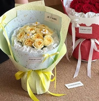 Papier à pétales gaufré, papier d'emballage Fenghua épaissi pour bouquets, matériau floral imperméable fait main pour les fleuristes