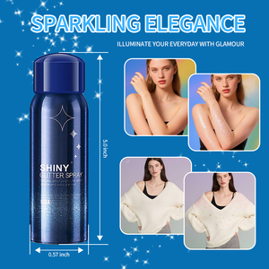 <strong>Hair</strong> Shimmer <strong>Spray</strong> Factory Wholesale Party Makeup Shiny Sliver Gold <strong>Purple</strong> Glitter Powder Setting <strong>Spray</strong> - Product Image 5