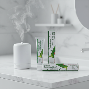 Dentifrice <span class=keywords><strong>TOOBY</strong></span> à l'Aloe Vera et à la Menthe, Taille Standard, Soin à Domicile, Haleine Fraîche, Blanchiment des Dents, Ingrédients Naturels à Base de Plantes - Product Image 1