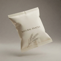 Pochette matelassée mate en BOPP et CPP laminé, résistante à l'humidité, avec thermoscellage pour l'emballage de chips de riz et de snacks en détail