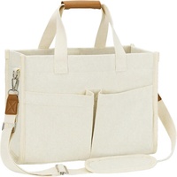 Sac fourre-tout en toile pour femme MIAOJIE avec fermeture Velcro, sac à bandoulière pour ordinateur portable, sac à main quotidien, sac de voyage, motif uni, importé