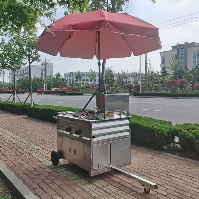 Fabrication mobile de chariot de nourriture de remorque de nourriture