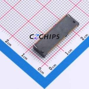 HYCW21E-05NGFF-320B Hard Drive Connector (SAS/SATA/M.2) SMD Connector M.2-E Key Female 67P Horizontal Mount - Product Image 2