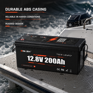 แบตเตอรี่สำรองพลังงาน Enlzh 12.8v สำหรับรถบ้านแบบติดตั้งใต้เบาะ ชนิดกึ่งโซลิดสเตท LiFePO4 15000-Cycle ความจุ 200Ah - Product Image 4