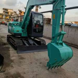 Excavatrice résistante utilisée de chenille de Kobelco SK75 7Ton haute efficacité de fonctionnement PLC de pompe de moteur de noyau de matériel de construction - Product Image 4